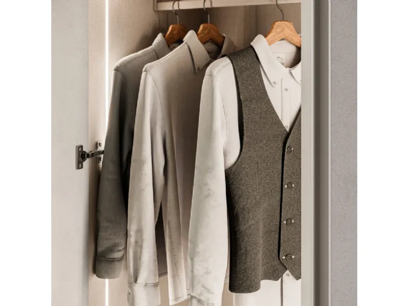 Armadio night 29 realizzato in laminato opaco di Orme scontato -40%