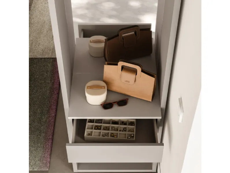 Armadio night 32 realizzato in laminato opaco di Orme scontato -40%