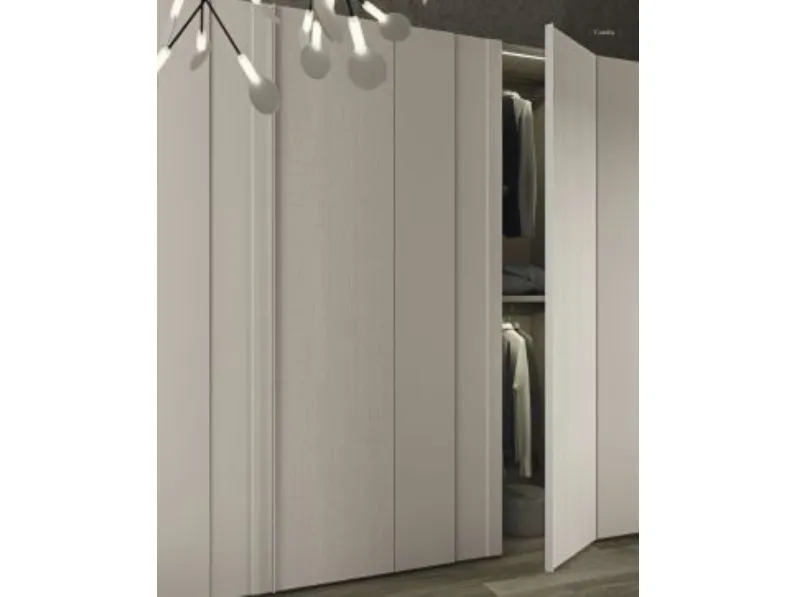Armadio Composizione b011 realizzato in laccato opaco di Collezione esclusiva scontato -50%