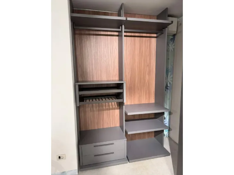 Armadio cabina armadio in laminato materico Poker 2 di Alf da fre