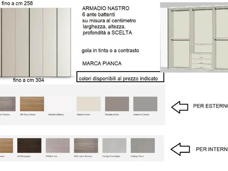 Armadio scontato 26% modello Nastro di Pianca