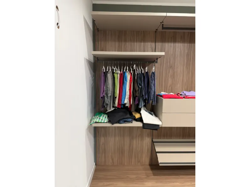 Armadio moderno Rack system di Dielle modus a PREZZO OUTLET -35%