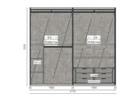 Armadio Fast Maronese acf con ante scorrevoli SCONTATO a PREZZI OUTLET