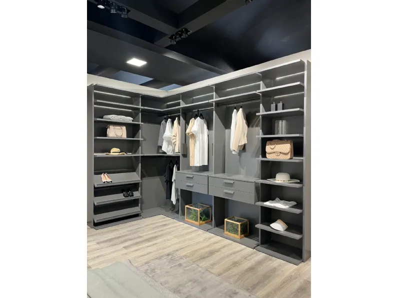Armadio Cabina armadio flexo Febal a senza ante a prezzo Outlet