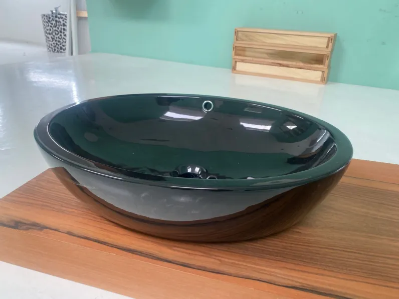 Mobile bagno Lavabo nero lucido ovale Arlexitalia SCONTATO a PREZZI OUTLET
