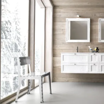Diamante 02 Artigianale: mobile bagno sospeso A PREZZI OUTLET
