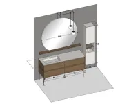 Mobile bagno moderno M2 system di Baxar in OFFERTA OUTLET - 20%
