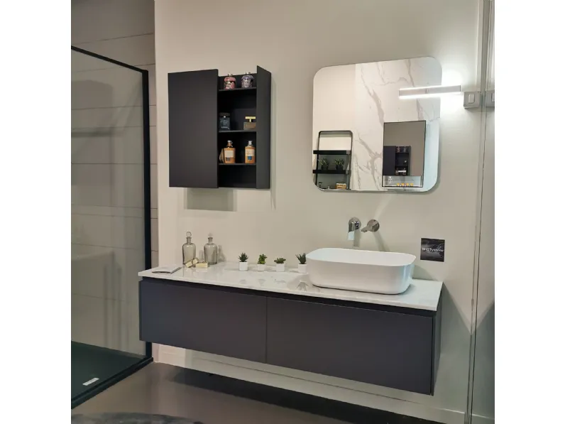 Mobile arredo bagno Sospeso Baxar M2 system scontati