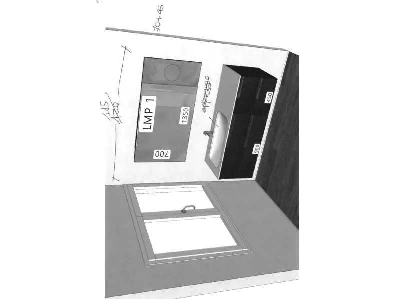 Mobile per il bagno Ideagroup Form con forte sconto