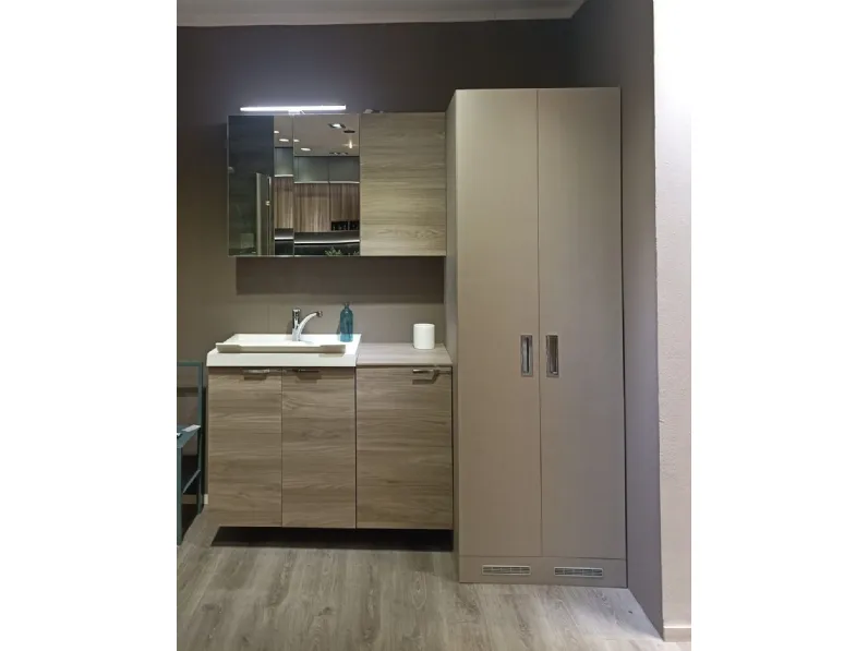 Arredamento bagno: mobile Scavolini bathrooms Aquo lavanderia a prezzo Outlet