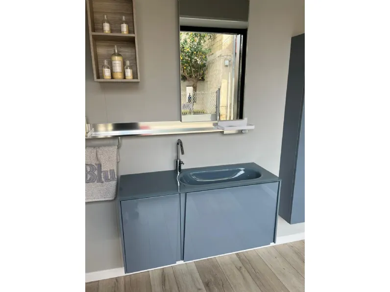 Mobile bagno in laccato lucido modello Lagu di Scavolini bathrooms in Offerta Outlet