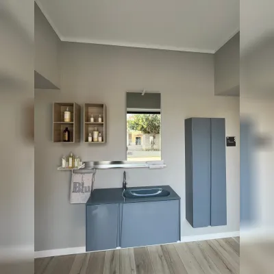 Mobile bagno in laccato lucido modello Lagu di Scavolini bathrooms in Offerta Outlet
