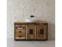 Mobile bagno in legno modello Credenza jupiter 150 di Outlet etnico a prezzo Outlet