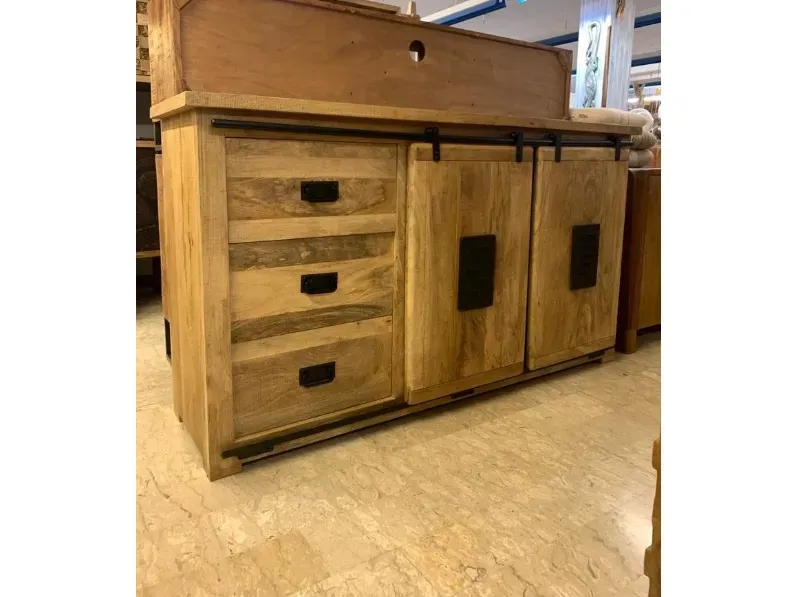 Mobile bagno in legno modello Credenza jupiter 150 di Outlet etnico a prezzo Outlet