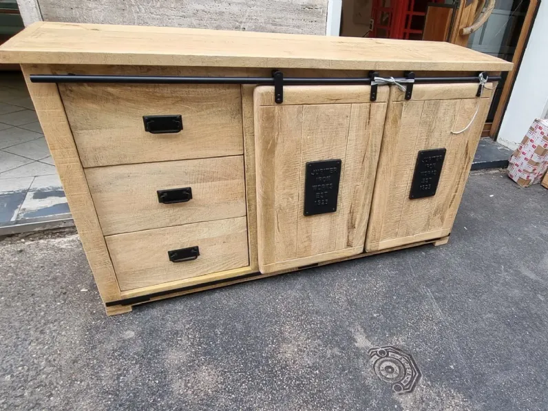 Mobile bagno in legno modello Credenza jupiter 150 di Outlet etnico a prezzo Outlet