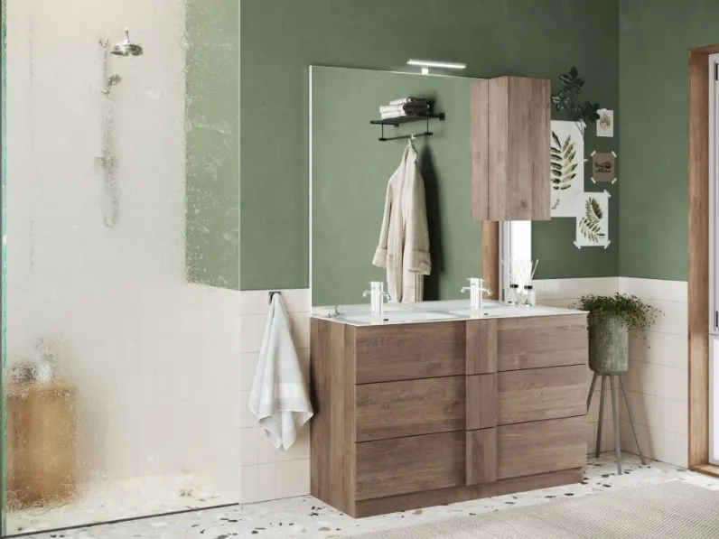 Mobile bagno a terra Bagno doppio lavabo come foto  di Md work SCONTATO - 45%
