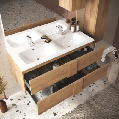 Mobile bagno a terra Bagno doppio lavabo come foto  di Md work SCONTATO - 45%