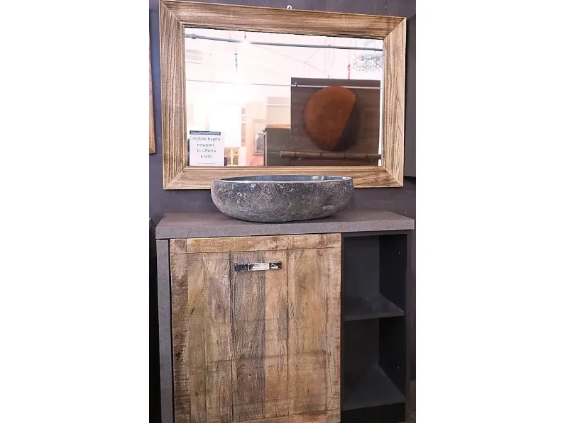 Credenza da bagno antica con specchio - Arredamento e Casalinghi In vendita  a Ancona