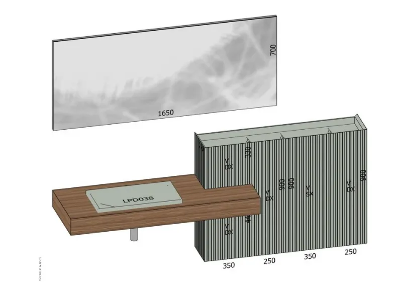 ARREDO BAGNO Baxar: mobile SCONTATO in OFFERTA OUTLET - 22%