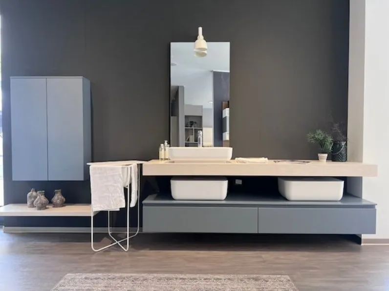 Mobile bagno in laccato opaco modello Qi di Scavolini bathrooms in Offerta Outlet