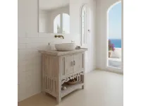 Mobile bagno a terra Mobile consolle bagno teak decapato di Outlet etnico SCONTATO - 41%