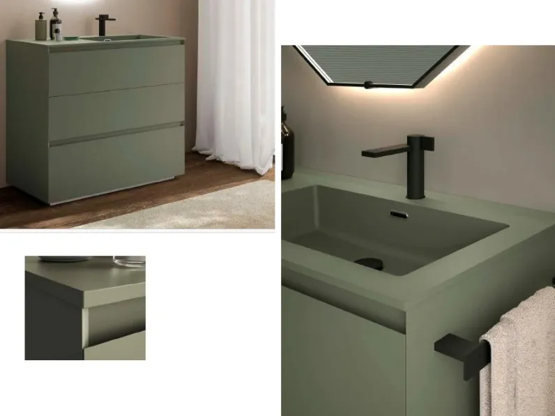 Mobile bagno Baxar Sintesi m3system tekcolormatt 105 IN OFFERTA OUTLET