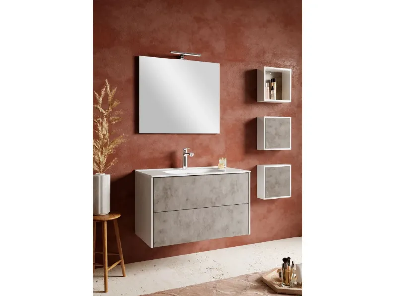 Mobile arredo bagno Sospeso Artigianale Modello vanity in svendita