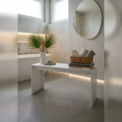Bank solid surface Mya design: mobile bagno a terra A PREZZI OUTLET