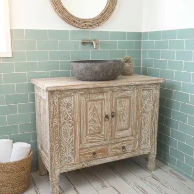 ARREDO BAGNO Outlet etnico: mobile SCONTATO in OFFERTA OUTLET - 31%