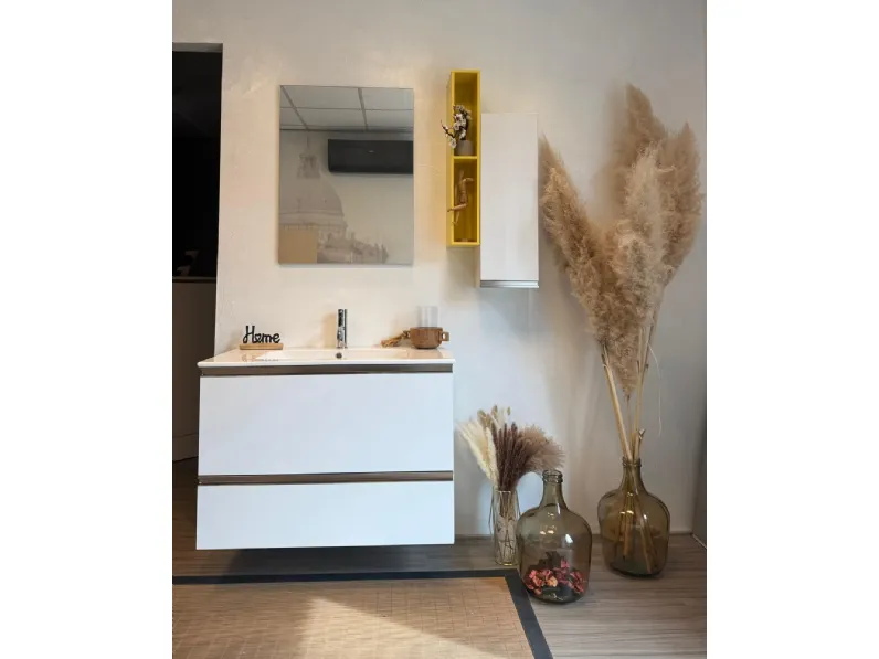 Mobile arredo bagno Sospeso Gentili group Bianca a prezzo scontato