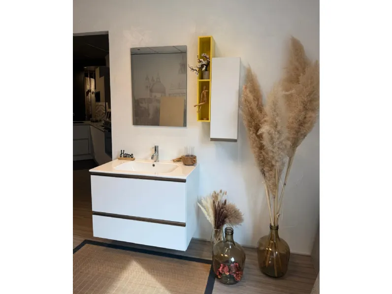 Mobile arredo bagno Sospeso Gentili group Bianca a prezzo scontato