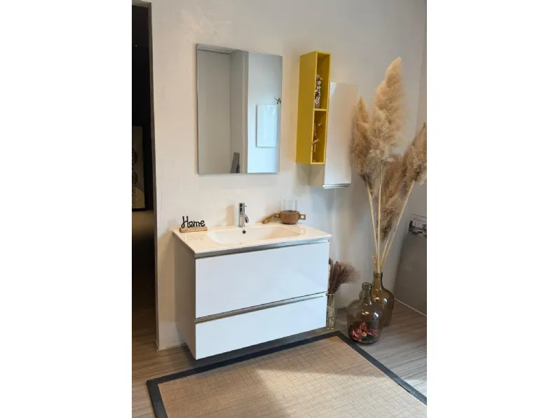 Mobile arredo bagno Sospeso Gentili group Bianca a prezzo scontato