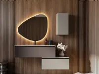 Arredamento bagno: mobile Artigianale Bagno con base sospesa e specchiera a prezzi convenienti