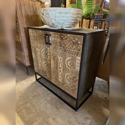 Mobile bagno Credenza nancy 2 ante Outlet etnico SCONTATO a PREZZI OUTLET