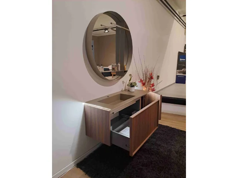 Mobile arredo bagno Sospeso Cerasa Bagno cerasa noce canaletto cannettato a prezzi scontati