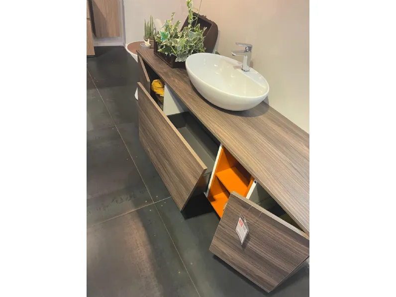 Arredamento bagno: mobile Arcom Cv 336 ely olmo marrone a prezzo scontato