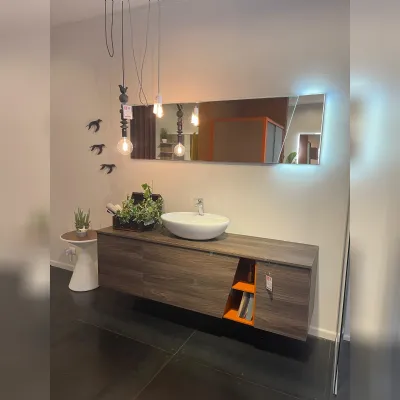 Arredamento bagno: mobile Arcom Cv 336 ely olmo marrone a prezzo scontato