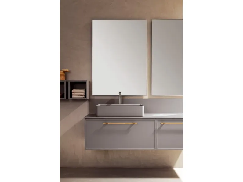 Mobile bagno in laccato opaco modello Picta 01 di Artigianale in Offerta Outlet