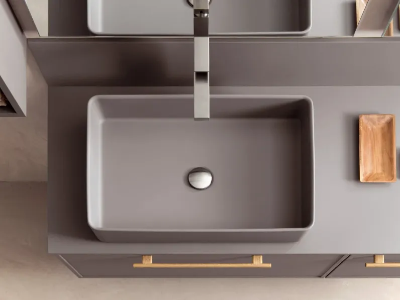 Mobile bagno in laccato opaco modello Picta 01 di Artigianale in Offerta Outlet