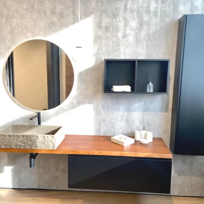 Arredamento bagno: mobile Compab Rovere bollito in offerta