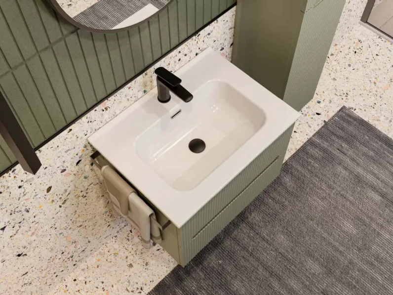 Mobile bagno Sospeso Verso 02 Legnobagno scontato - 50%