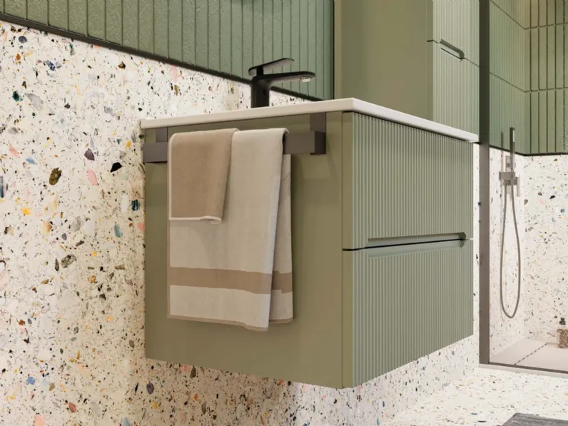 Mobile bagno Sospeso Verso 02 Legnobagno scontato - 50%