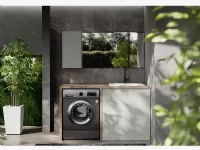 Mobile per il bagno Artigianale Mobile lavanderia con lavatoio specchio con forte sconto