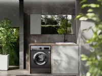 Mobile per il bagno Artigianale Mobile lavanderia con lavatoio specchio con forte sconto