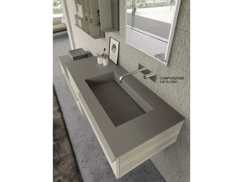 Arredamento bagno: mobile Baxar M system in Offerta Outlet