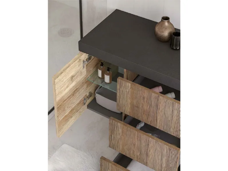 Mobile per il bagno Legnobagno L02 con forte sconto