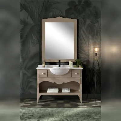 Mobile bagno in legno modello Irene di Mobilificio bellutti a prezzo Outlet