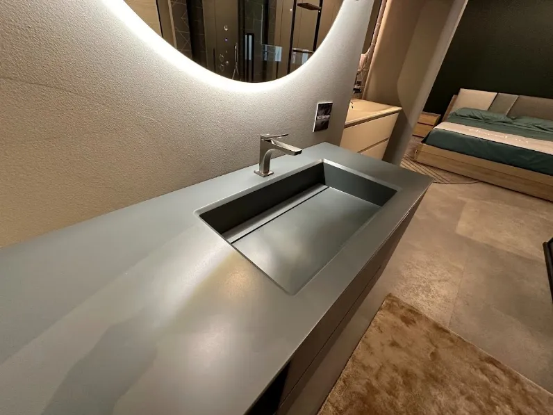Mobile bagno in laminato modello Double di Baxar a prezzo Outlet