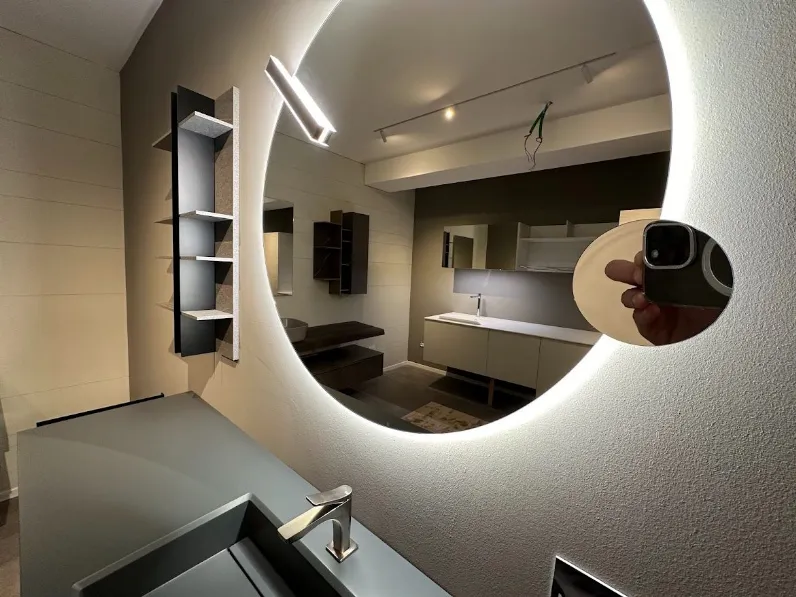 Mobile bagno in laminato modello Double di Baxar a prezzo Outlet