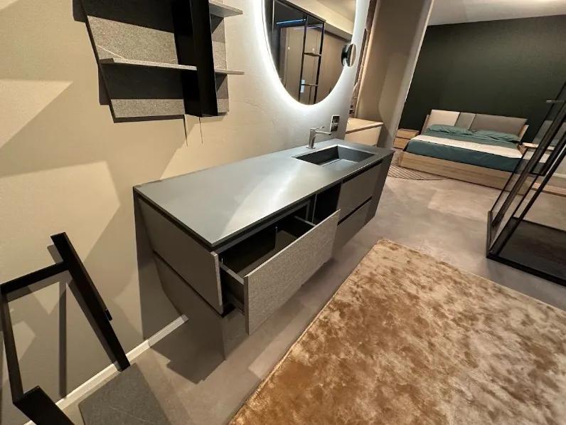 Mobile bagno in laminato modello Double di Baxar a prezzo Outlet
